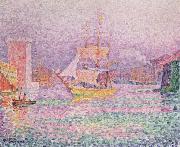 Paul Signac the harbor at marseilles oil painting reproduction